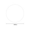 Miroir de salle de bain LED rond 80cm cadre rétroéclairé Laugarv XL Catalogue