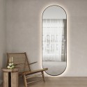 Ovale wandspiegel 65x170 cm met achtergrondverlichting Reyk Aanbieding