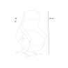 Elektrische sta-op relaxfauteuil voor ouderen met USB-poort en wielen Giorgia Tech 