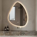 Spiegel voor de badkamer met achtergrondverlichting 60x80cm led druppelontwerp Vmidur L Aanbod