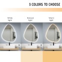 Spiegel voor de badkamer met achtergrondverlichting 60x80cm led druppelontwerp Vmidur L Kortingen