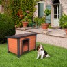 Houten hondenhok voor middelgrote honden 85x60x60 cm Kody Verkoop