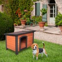 Houten hondenhok voor middelgrote tot grote honden 104x69x70 cm Lessie Verkoop
