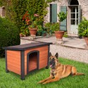 Houten hondenhok voor grote honden 127x95x95 cm Nebbia Verkoop