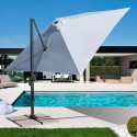 Vierkante zweefparasol 3x3m met zijarm en aluminium structuur Paradise Verkoop
