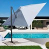 Vierkante zweefparasol 3x3m met zijarm en aluminium structuur Paradise Verkoop
