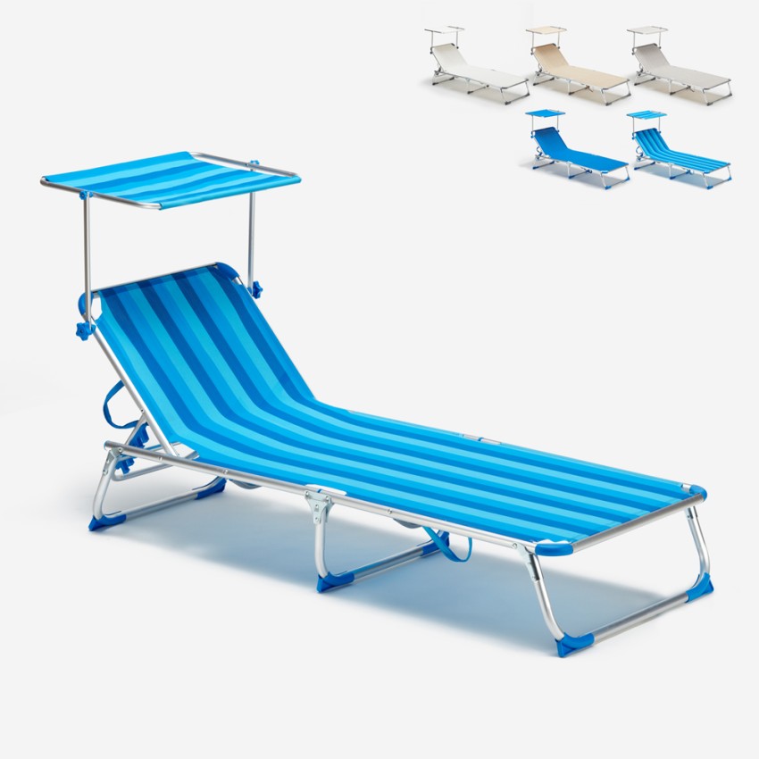 Bain de soleil pliant transat chaise longue piscine pare-soleil California Bain de soleil pliant transat chaise longue piscine pare-soleil California