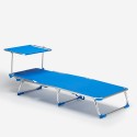 2 transats de piscines mer pliants avec pare-soleil California Catalogue