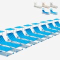 Set van 24 opvouwbare ligbedden met zonnedak California Aanbieding