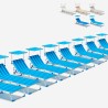 Set van 24 opvouwbare ligbedden met zonnedak California Aanbieding