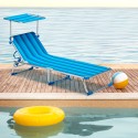 Set van 24 opvouwbare ligbedden met zonnedak California Korting