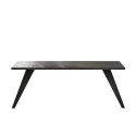 Table à manger en bois 210x90cm moderne cuisine pieds en fer Anuk Choix