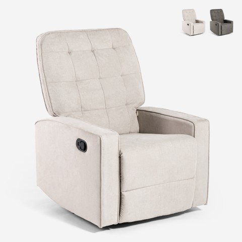 Verstelbare relaxfauteuil schommelstoel 360 graden draaibaar met voetensteun Anita Aanbieding
