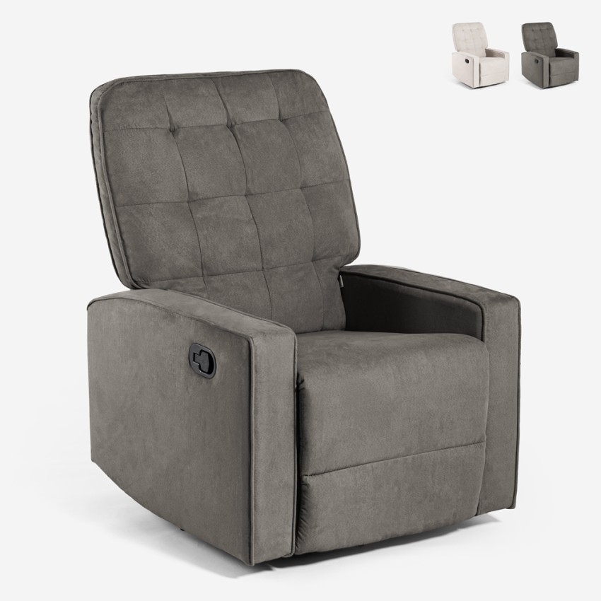 Fauteuil relax inclinable avec rotation 360 et repose-pieds Anita Choix Fauteuil relax inclinable avec rotation 360 et repose-pieds Anita Choix
