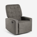 Verstelbare relaxfauteuil schommelstoel 360 graden draaibaar met voetensteun Anita Model