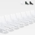 Lot de 15 transats pliants en plastique pour piscine et plage Premiere Promotion