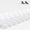 Lot de 15 transats pliants en plastique pour piscine et plage Premiere Promotion