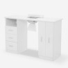 Witte manicuretafel met afzuiging en lades Lime Catalogus