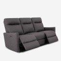 Canapé 3 places électrique inclinable 2 USB en similicuir Jovit Dimensions