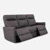 Canapé 3 places électrique inclinable 2 USB en similicuir Jovit Dimensions