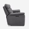 Canapé 3 places électrique inclinable 2 USB en similicuir Jovit 