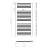 Sèche-serviettes électrique radiateur 100cm thermostat WiFi 600 w Tawoo+ 