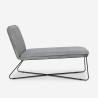 Fauteuil chaise longue au design moderne minimaliste en velours Dumas Caractéristiques