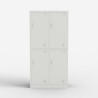 Armoire en métal casier vestiaire 4 portes superposées Thera Offre