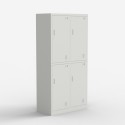 Metalen lockerkast met 4 afsluitbare deuren Thera Aanbieding