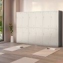 Metalen lockerkast met 4 afsluitbare deuren Thera Verkoop