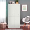 Armoire en métal casier vestiaire 4 portes superposées Thera Réductions