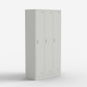Lockerkast van metaal met 3 deuren en slot Laki Aanbieding