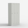 Lockerkast van metaal met 3 deuren en slot Laki Aanbieding