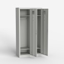 Lockerkast voor kantoor of kleedkamer van metaal met 2 deuren en slot Fuji Korting