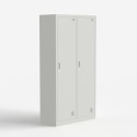 Lockerkast voor kantoor of kleedkamer van metaal met 2 deuren en slot Fuji Aanbieding