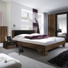 Tweepersoonsbed 180x200 cm met 2 nachtkastjes, hoofdeinde en lattenbodem hout Lauret Verkoop