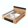 Tweepersoonsbed 160x200 cm met lattenbodem en opberglade Esmera Aanbod