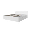 Tweepersoonsbed met opbergvakken en lattenbodem wit 180x200 cm Eleyn Aanbieding