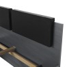 Tweepersoonsbed 160x200 cm donker eikenhout met lattenbodem en opberggedeelte Tiara Catalogus