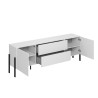 Wit modern design woonkamer tv-meubel met 2 deuren en 2 lades Kaveh Aanbod