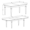 Table de salle à manger extensible 160-240x90cm en bois de chêne Guilhem Catalogue