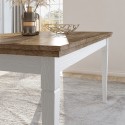 Table de salle à manger extensible 160-240x90cm en bois de chêne Guilhem Offre