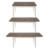 Table de salle à manger extensible 160-240x90cm en bois de chêne Guilhem Remises