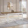 Table de salle à manger extensible 160-240x90cm en bois de chêne Guilhem Promotion