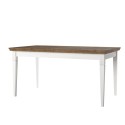 Table de salle à manger extensible 160-240x90cm en bois de chêne Guilhem Vente