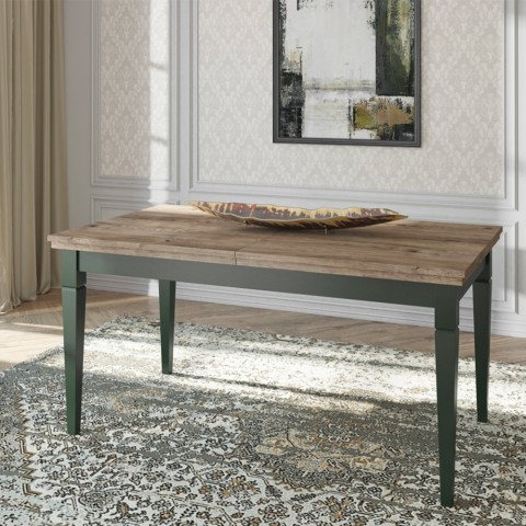 Uitbreidbare eettafel 160-240x90cm klassieke stijl Tillac Aanbieding