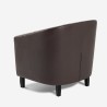 Fauteuil de salon en similicuir élégant et classique Cookie Choix