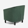 Fauteuil de salon classique en velours vert Cookie Lux Offre