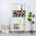 Wijnkast dressoir in Scandinavische stijl met 2 deuren 69x36x165 cm Ulbster Verkoop