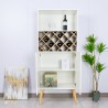 Wijnkast dressoir in Scandinavische stijl met 2 deuren 69x36x165 cm Ulbster Verkoop